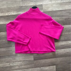 Zara Vibrant Pink Cowl Neck Sweater